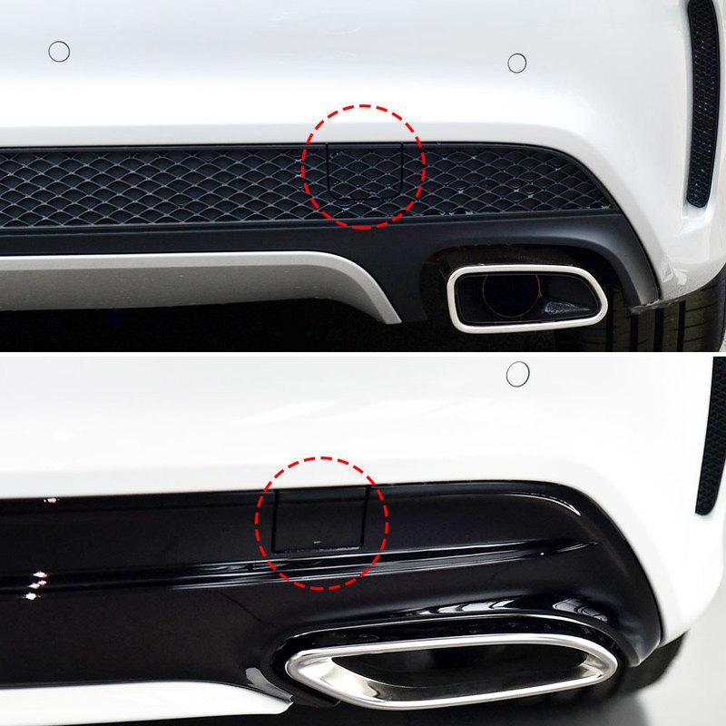 For Mercedes W117 Car Rear Bumper Tow Hook Cover Cap Black For Benz CLA Class 2014- C180 CLA180 CLA200 CLA220 CLA250 CLA300
