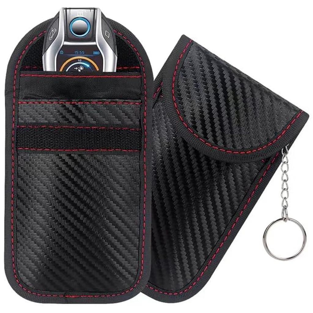 Carbon Fibre Colour RFID Car Remote Control Shield Key Pack Double Shield Signal Anti-radiation Anti-Theft Anti-Loss