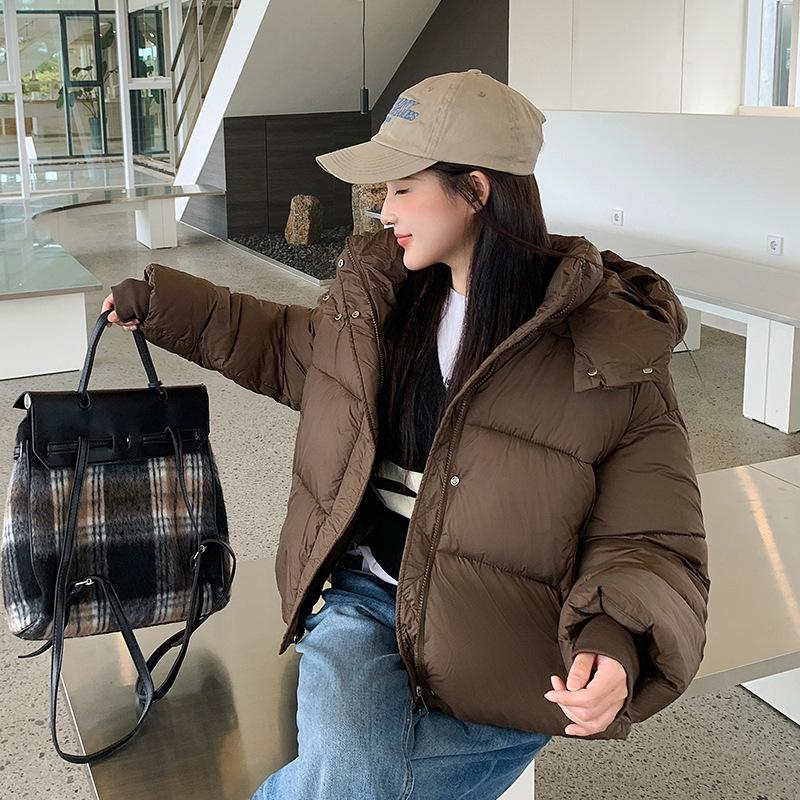Nowa Damska Sezonowa Krótka Kurtka Bawełniana Pikowana Wersja Koreańska Luźnej Małej Kurtki Pikowanej Bawełną Płaszcz Casualowy.