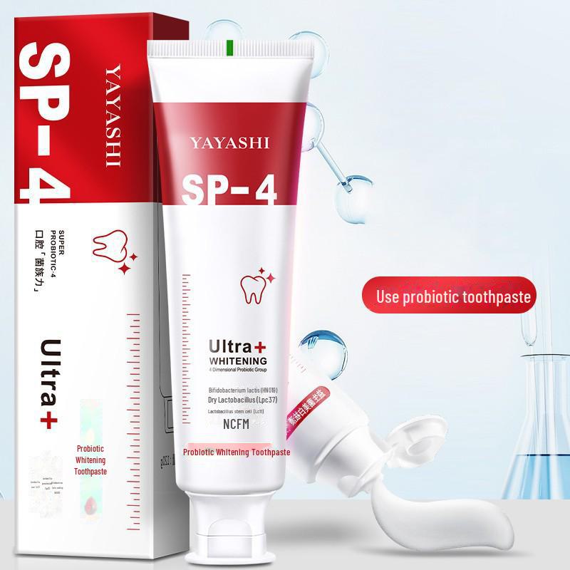 Hot Douyin SP-4 Probiotic Whitening Toothpaste: Freshens Breath, Reduces Yellow Stains, Family Pack 120g
