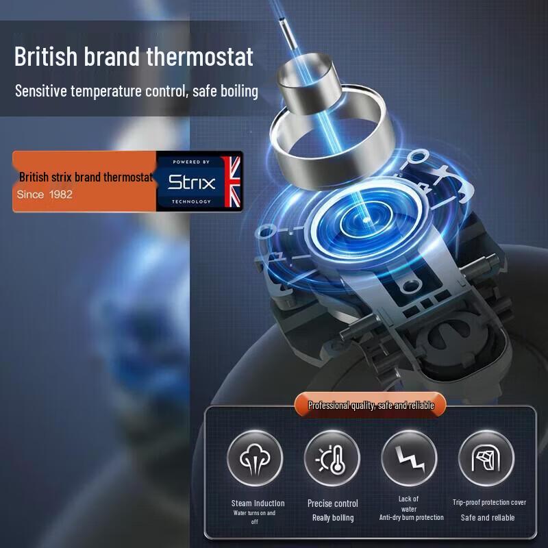 SUPOR 1.7L Electric Kettle with 5-Stage Temperature Control (CN Plug)