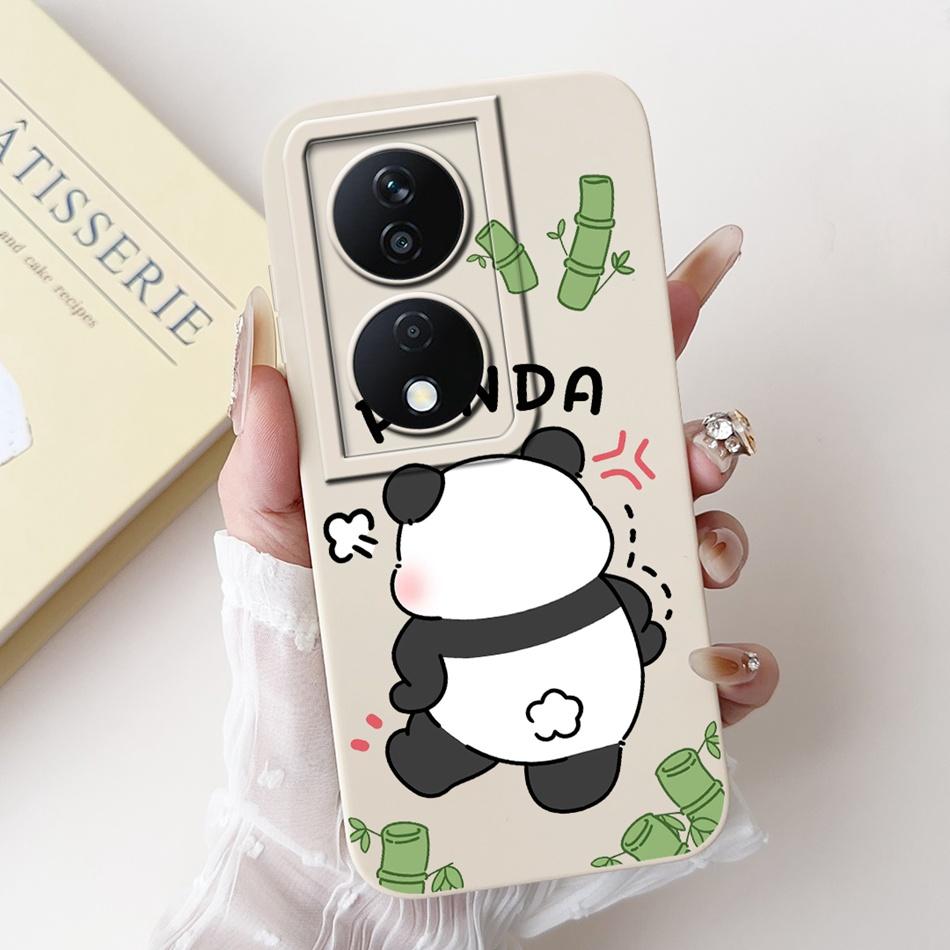For Honor X7b Cute Panda Rabbit Cartoon Case HonorX7b X 7B 4G CLK-LX1 LX2 LX3 Camera Protective Soft Silicone Phone Cases