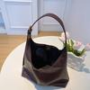 New Korean Retro Shoulder Bag Women Leather Tote Large Vintage Work Purse Handbags