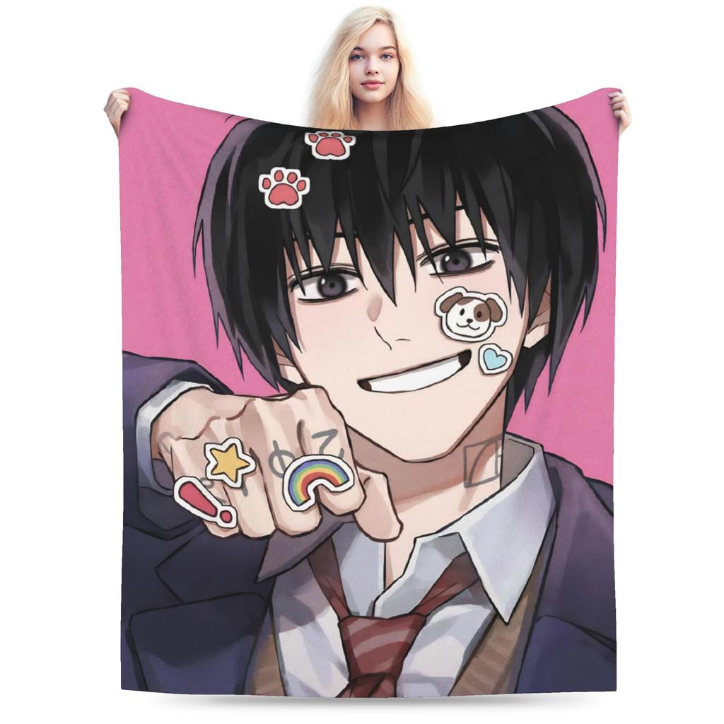 Nagumo Yoichi Sakamotos Days Blanket Cozy Soft  Throw Blankets for Sofa 50x60 Inch Multiple Sizes Bedding Throws