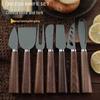 Walnut Handle Stainless Steel Cheese Knife - Western Cutlery and Butter Scraper