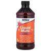 Now Foods Liquid Multi with Xylitol, Tropical Orange, Iron-Free, 473ml (16 Fl Oz)