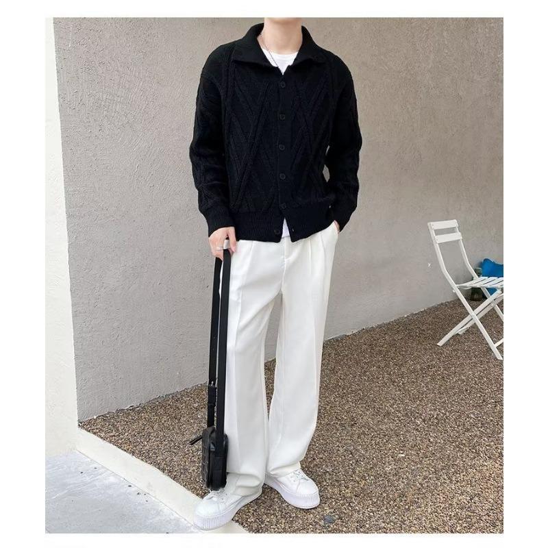 Rollkragenpullover Herren Herbst Winter Dick Locker Einfarbig Strickjacke Jacke Ohne Heißes Wetter