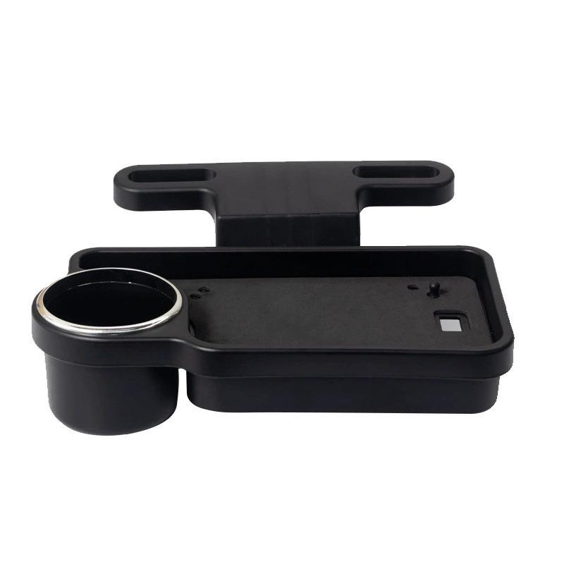 Foldable Car Seat Back Dining Tray Drink Holder Phone Stand For Car Interior Use