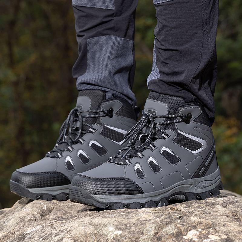 ELUVA Winter Hiking Boots for Men Waterproof Thermal Snow Boots Anti Slip Lightweight Outdoor Walking Shoes Warm Comfort for Men