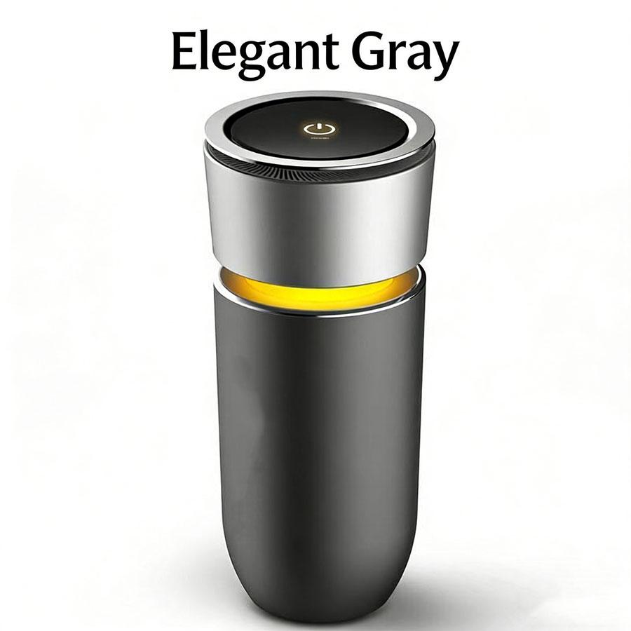 USB Mini Car Air Purifier Hepa Filter Removes PM2.5 Smoke Odor Negative Ion Color Ambient Light USB Powered Car Air Cleaner