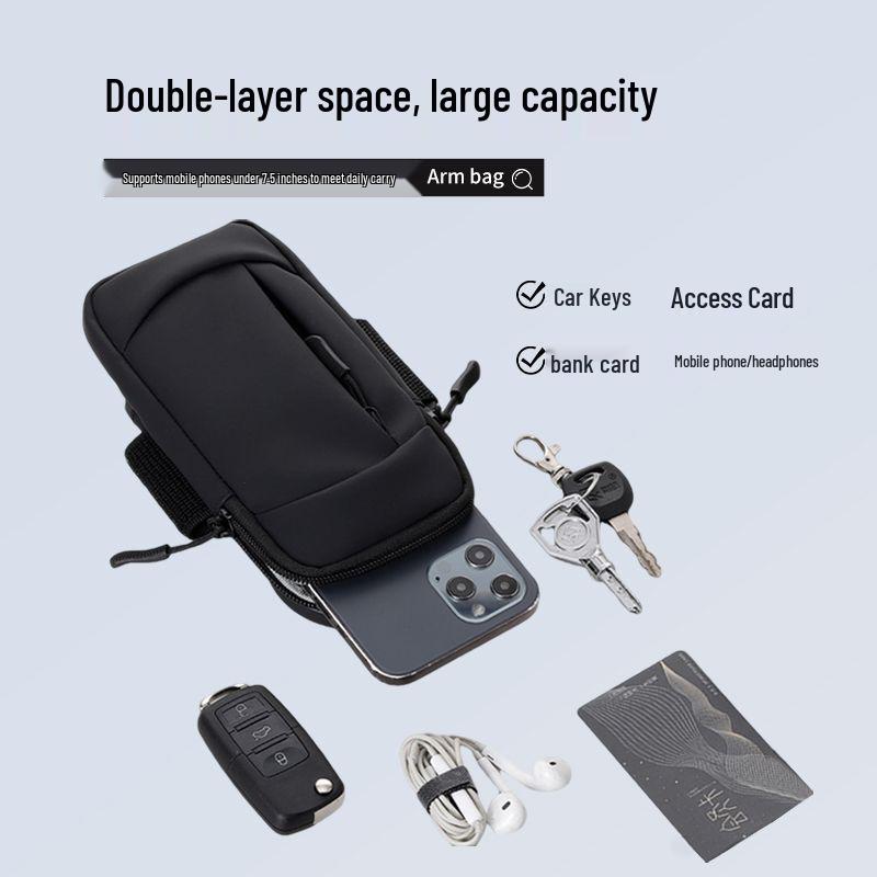 Ultradünne Unisex Wasserdichte Handy-Armbandtasche zum Laufen für Outdoor-Fitness