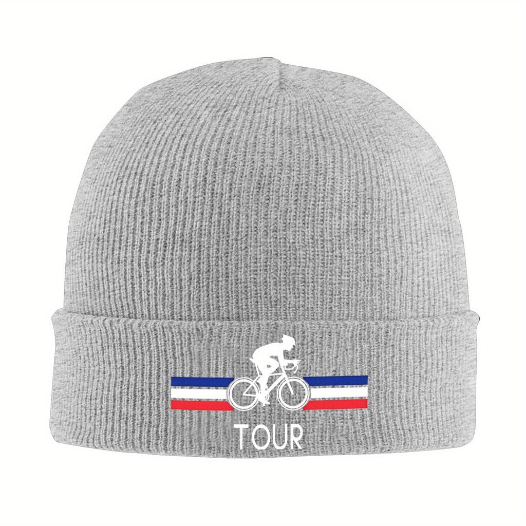 Unisex Strickmütze mit Bündchen Tadej Pogacar Radsport Straße Merch Winter Strick Beanie Mützen