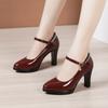 Girls' Shoes 2026 New Genuine Leather High Heels Women's Shoe Pointed Stiletto Shallow Mouth Large Size 32-43 High Heels Woman