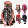 Cashew Flower Silk Scarf, 90cm Headscarf, Classic Printed Silk Scarf, Women’s Satin Square Scarf, Shawl