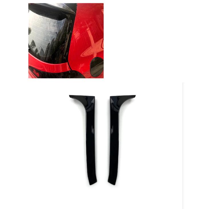 Rear Window Side Trunk Spoiler Canards Splitter Fit For VW Golf 6 MK6 2008-2013 Accessories Glossy Black ABS