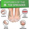 Toe Separators 6 Pack, Improved Silicone, 0% BPA, One Size Bunion Corrector, Toe Corrector, Relax, Stretch & More