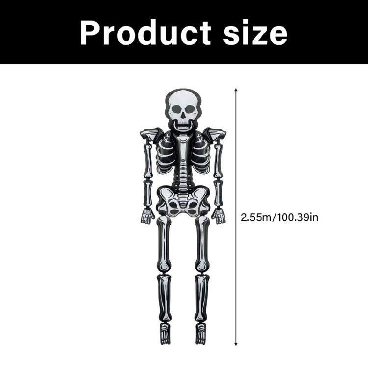 Oversized 8.3ft Halloween Balloon With Aluminum Foil Construction Tear Proof For Long Time Decoration