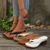 Summer New Foreign Trade Large Size Slippers Women's European and American Flip Toe High Heel Thick Heel Casual Wear Beach Women's Sandals