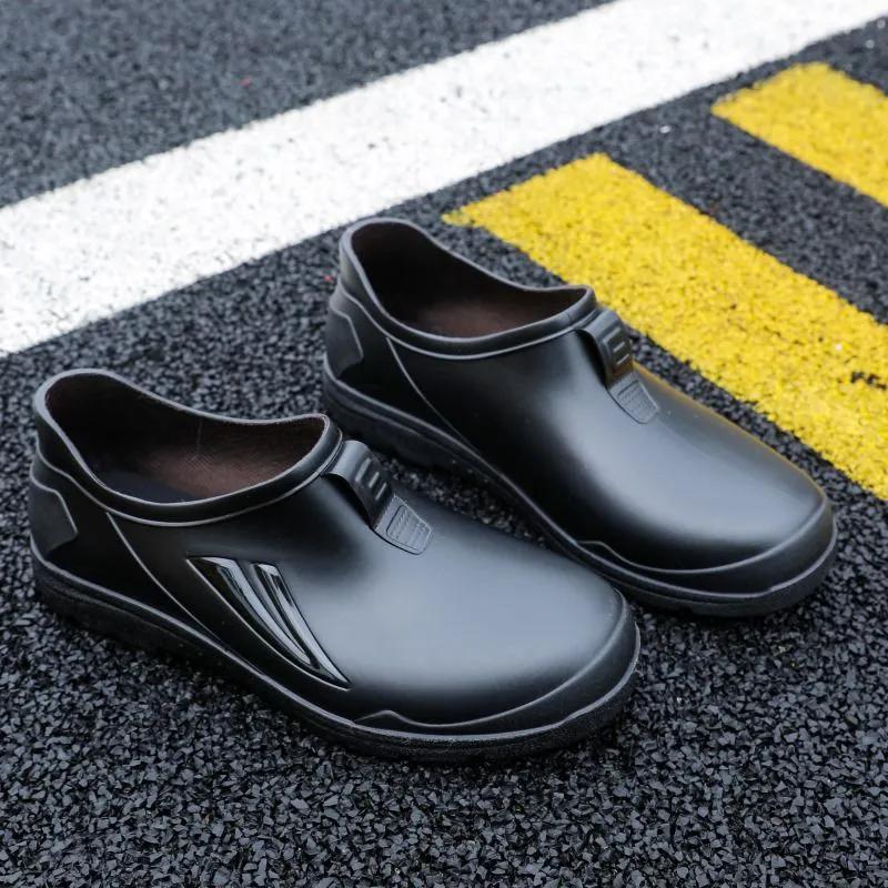 Rainshoes Men's Fashion Plastic Anti-skid Waterproof Shoes Work