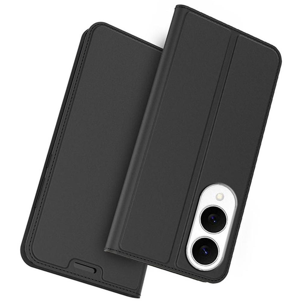 For Samsung Galaxy S25 Edge Case PU Leather Phone Cover with Card Holder Stand