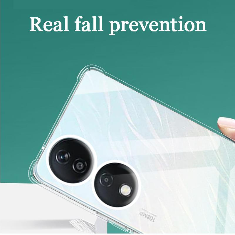 Shockproof Clear Case for Honor X7b CLK-LX1 Soft Silicone Transparent Back Covers for Honor X 7 B X7 7b Phone Protective Camera