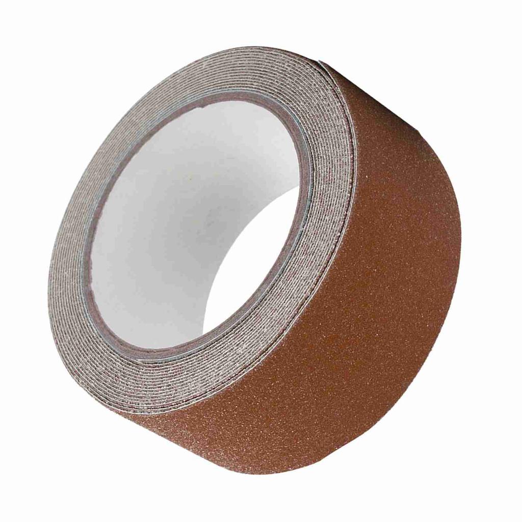 Buntes 5M*5cm PVC Anti-Rutsch Klebeband für Treppenstufen, Boden, Sicherheit, Dekoration (Braun)