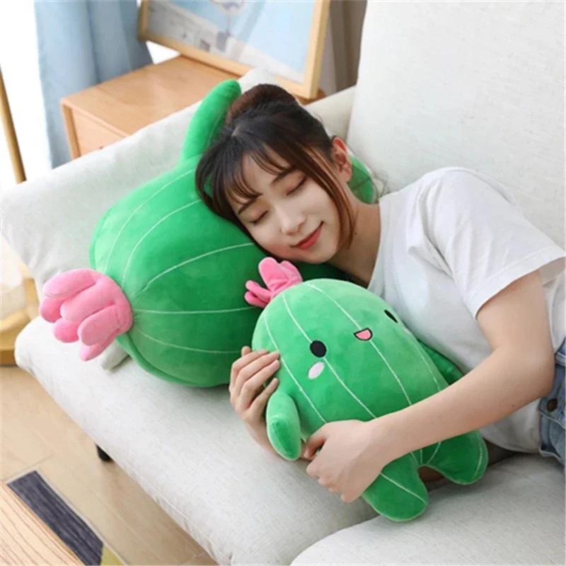 

25/40/65cm Kawaii Simulation Cactus Plush Toy Cute Stuffed Plants Plushies Dolls Cartoon Soft Throw Pillow Kids Toys Home Decor 25cm