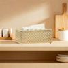 Hollow-out Table Tissue Box Light Luxury Paper Storage Box Decorative Napkin Box  Gift