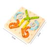 Montessori Versatile Shape Puzzle Column Set Early Education Blocks Matching Geometric Letter Number Children Boys and Girls Toy