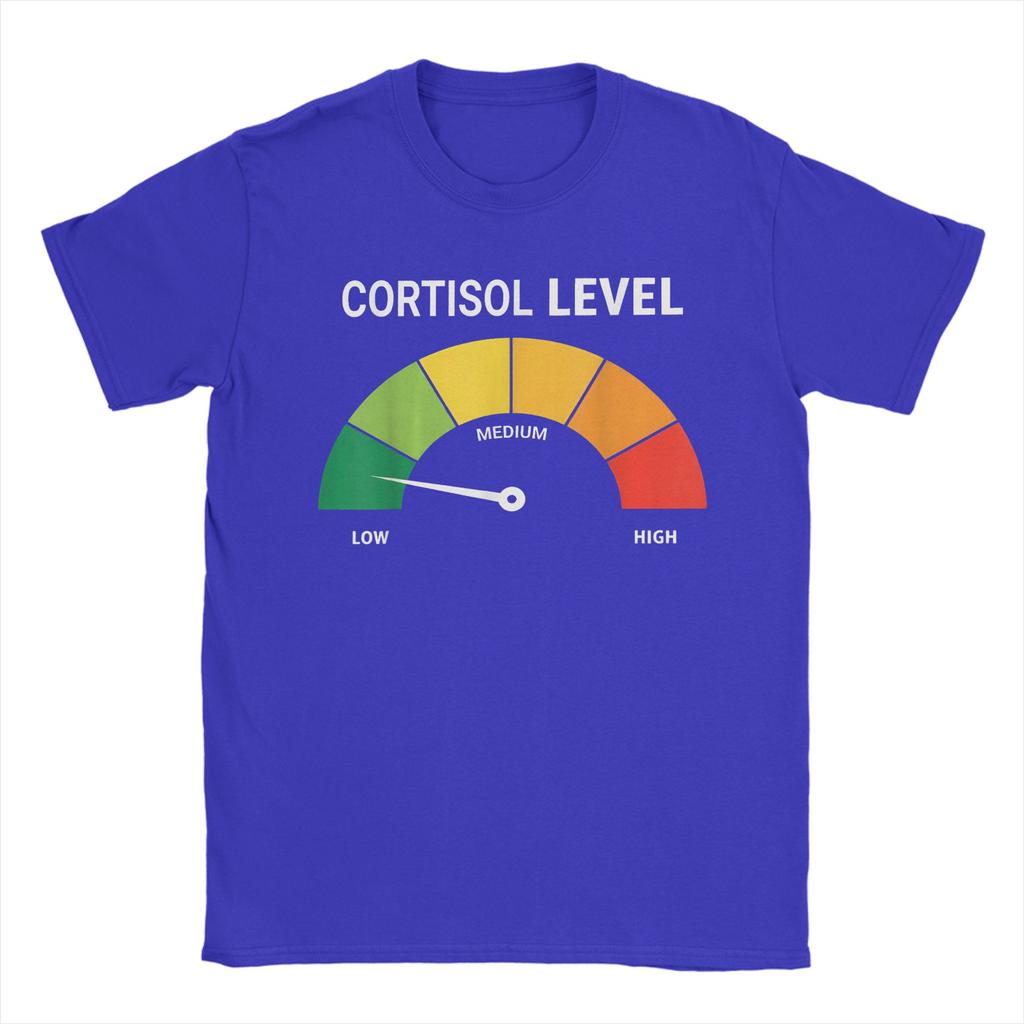 Low Cortisol Levels Awareness StateUnisext v Meme TShirt Beach Cotton T Shirts For Unisex Tshirt ShortSleeved Streetwear Tees