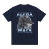 Limited Alpha Male Vintage Wolf Graphic T Shirts Mens Fashion Gothic Clothing Tshirt Funny Men Women Cotton Oversized T Shirts