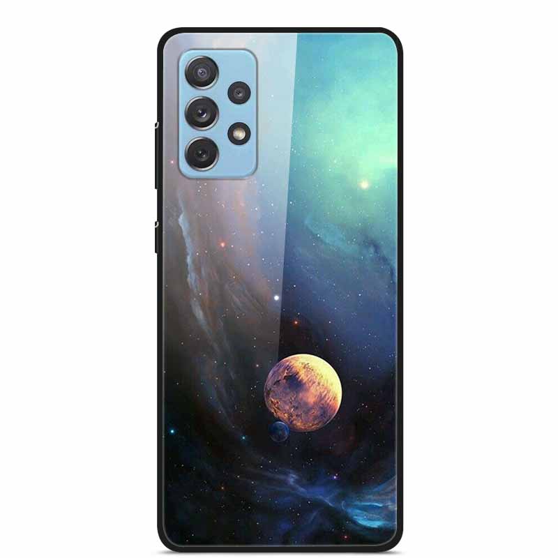 For Samsung A52 5G 4G Cases A52s 5G Tempered Glass Hard Back Cases For Samsung Galaxy A52 5G Phone Covers Funda A 52s 2022 A528B