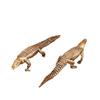 Antique Brass Crocodile Statues Elegant Standing Positions for Home/Office/Outdoor Decor Perfect Gift for Housewarming Christmas