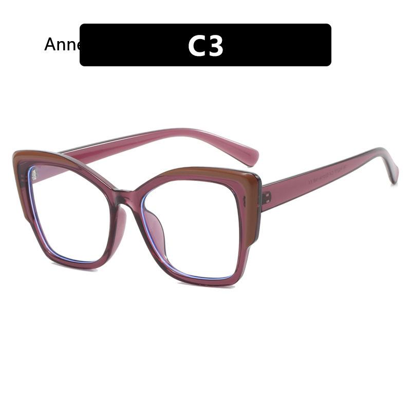 Retro Colorful Leopard Cat Eye Women TR90 Glasses Frame Clear Anti Blue Light Men Optical Eyewear Eyeglasses