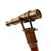 Cane Francis Drake Brass Telescope Handmade Hardwood Walking Stick 3 Piece Steampunk  Renaissance Medieval
