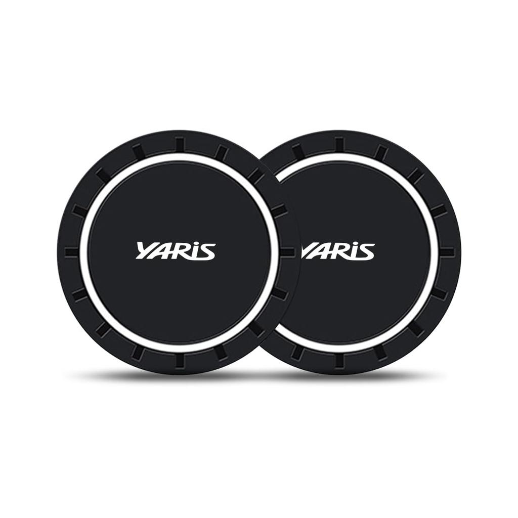 Yaris Dedicated Drink Holder Pad with YARIS Exclusive Logo 2.8 x 2.8 inches (7