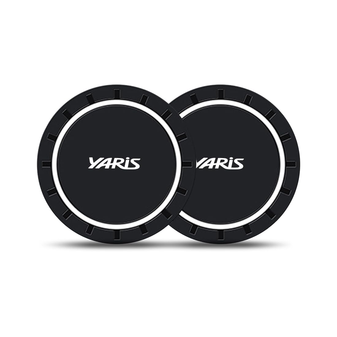 Yaris Dedicated Drink Holder Pad with YARIS Exclusive Logo 2.8 x 2.8 inches (7 Yaris exclusive