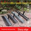 Manganese Steel Hand-Forged Spiral Rake: Multifunctional Garden Tool