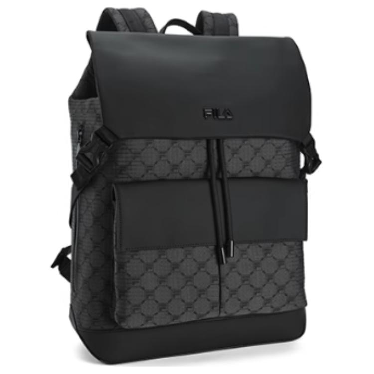 New FILA Fabric Backpack Men's Black Gray F13M518108FDY