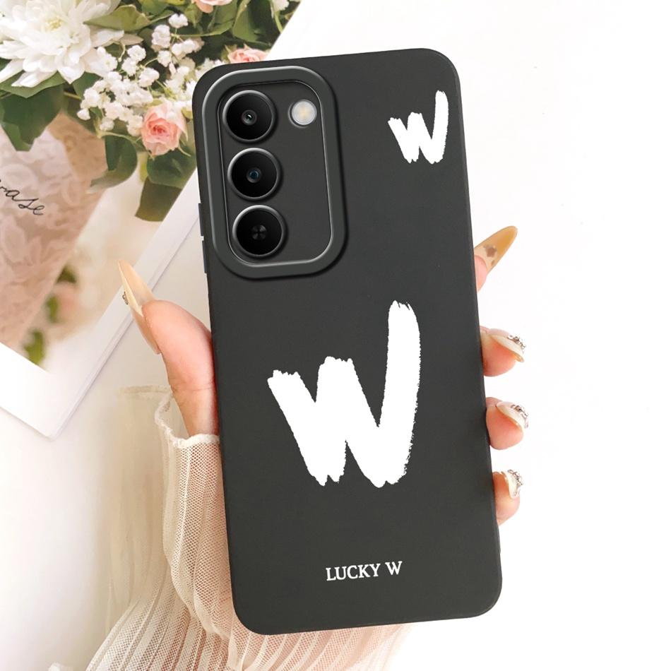 For Realme C83 Lucky Initial Letter Phone Case For Realme C83 C 83 5G Soft Silicone Cases Bumpers