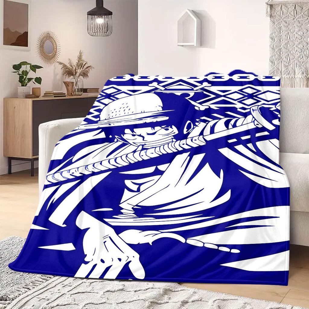 Monkey D Luffy Flannel Blanket Warm,Comfortable,Suitable for Bedrooms,Sofas,Beds,Chairs,Picnics,Travel