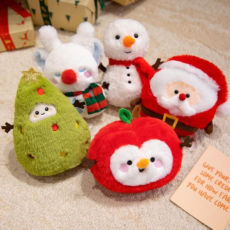 Santa Claus Stuffed Toy Christmas Plush Doll With Crystal Super Soft Material For Festive Decor