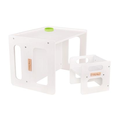 Wooden Table with Chair for Kids Furniture Set for Baby Activity Play Set for Babies Tc-001, White