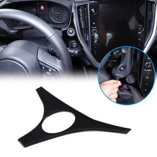 Glossy Piano Black Subtotal Mileage Panel Sticker For Subaru Crosstrek 24+