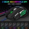 T-WOLF M1 Gaming Mouse Wired Ergonomic Design 7-Color Breathing Light for PC Gaming