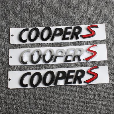 3D Metal Letters Car Front Grille Badge Sticker S Emblem Logo For BMW Countryman Clubman MINI Cooper S R56 R53 F56 R50 R52 R57