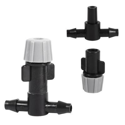 20Pcs Plastic Home Garden Watering Spray Spray Nozzles with T-Joints for Pool, Patio, Greenhouse