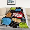 Regalo insegnante gratitudine transfrontaliera coperta decorazione coperta in flanella Festa degli insegnanti laurea pensione compleanno coperta vendite dirette in fabbrica