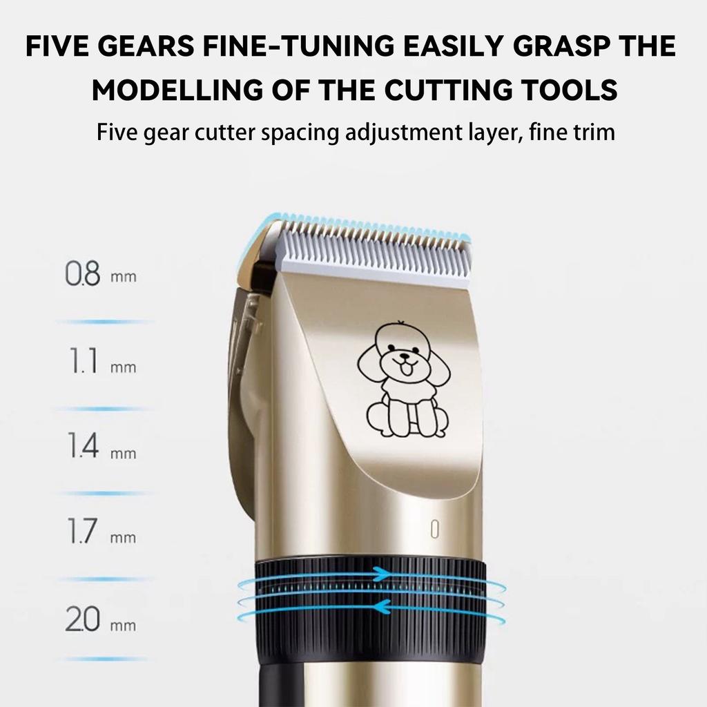 Pet Electric Hair Clipper Dog Shaver Cat Dog Hair Electric Haircut Hair Removal Tool Hair Clipper 1ml
