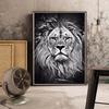 5D Round Diamond Painting "animal" Lion Tiger Diamond Embroidery Cross Stitch Kit Rhinestone Mosaic Picture DIY Decoration Gift
